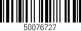 Código de barras (EAN, GTIN, SKU, ISBN): '50076727'
