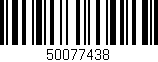 Código de barras (EAN, GTIN, SKU, ISBN): '50077438'