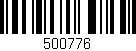 Código de barras (EAN, GTIN, SKU, ISBN): '500776'