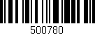 Código de barras (EAN, GTIN, SKU, ISBN): '500780'