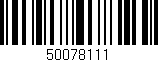 Código de barras (EAN, GTIN, SKU, ISBN): '50078111'