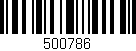 Código de barras (EAN, GTIN, SKU, ISBN): '500786'