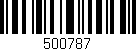 Código de barras (EAN, GTIN, SKU, ISBN): '500787'