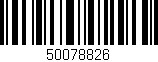Código de barras (EAN, GTIN, SKU, ISBN): '50078826'