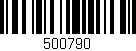 Código de barras (EAN, GTIN, SKU, ISBN): '500790'