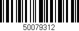 Código de barras (EAN, GTIN, SKU, ISBN): '50079312'