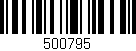 Código de barras (EAN, GTIN, SKU, ISBN): '500795'