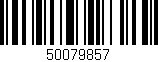 Código de barras (EAN, GTIN, SKU, ISBN): '50079857'