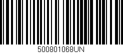 Código de barras (EAN, GTIN, SKU, ISBN): '500801068UN'