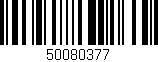 Código de barras (EAN, GTIN, SKU, ISBN): '50080377'