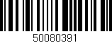 Código de barras (EAN, GTIN, SKU, ISBN): '50080391'