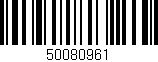 Código de barras (EAN, GTIN, SKU, ISBN): '50080961'