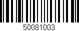 Código de barras (EAN, GTIN, SKU, ISBN): '50081003'