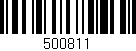 Código de barras (EAN, GTIN, SKU, ISBN): '500811'
