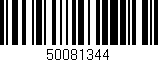 Código de barras (EAN, GTIN, SKU, ISBN): '50081344'