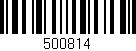 Código de barras (EAN, GTIN, SKU, ISBN): '500814'