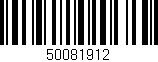 Código de barras (EAN, GTIN, SKU, ISBN): '50081912'