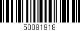 Código de barras (EAN, GTIN, SKU, ISBN): '50081918'