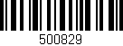 Código de barras (EAN, GTIN, SKU, ISBN): '500829'