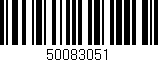 Código de barras (EAN, GTIN, SKU, ISBN): '50083051'