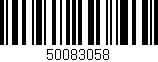 Código de barras (EAN, GTIN, SKU, ISBN): '50083058'
