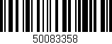 Código de barras (EAN, GTIN, SKU, ISBN): '50083358'