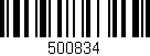 Código de barras (EAN, GTIN, SKU, ISBN): '500834'
