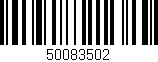 Código de barras (EAN, GTIN, SKU, ISBN): '50083502'