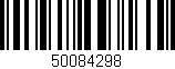 Código de barras (EAN, GTIN, SKU, ISBN): '50084298'