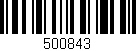Código de barras (EAN, GTIN, SKU, ISBN): '500843'