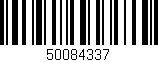 Código de barras (EAN, GTIN, SKU, ISBN): '50084337'