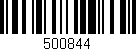 Código de barras (EAN, GTIN, SKU, ISBN): '500844'