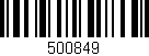 Código de barras (EAN, GTIN, SKU, ISBN): '500849'