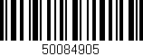Código de barras (EAN, GTIN, SKU, ISBN): '50084905'