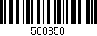Código de barras (EAN, GTIN, SKU, ISBN): '500850'