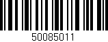 Código de barras (EAN, GTIN, SKU, ISBN): '50085011'