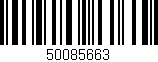 Código de barras (EAN, GTIN, SKU, ISBN): '50085663'