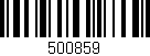Código de barras (EAN, GTIN, SKU, ISBN): '500859'