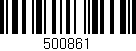Código de barras (EAN, GTIN, SKU, ISBN): '500861'