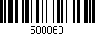 Código de barras (EAN, GTIN, SKU, ISBN): '500868'