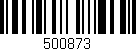 Código de barras (EAN, GTIN, SKU, ISBN): '500873'