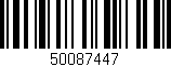 Código de barras (EAN, GTIN, SKU, ISBN): '50087447'