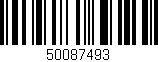 Código de barras (EAN, GTIN, SKU, ISBN): '50087493'