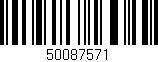 Código de barras (EAN, GTIN, SKU, ISBN): '50087571'