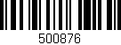 Código de barras (EAN, GTIN, SKU, ISBN): '500876'
