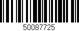 Código de barras (EAN, GTIN, SKU, ISBN): '50087725'