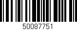 Código de barras (EAN, GTIN, SKU, ISBN): '50087751'