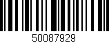 Código de barras (EAN, GTIN, SKU, ISBN): '50087929'