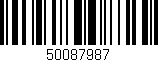 Código de barras (EAN, GTIN, SKU, ISBN): '50087987'