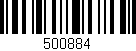 Código de barras (EAN, GTIN, SKU, ISBN): '500884'